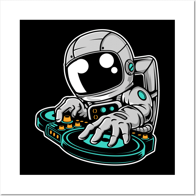 Astronaut DJ Wall Art by ArtisticParadigms